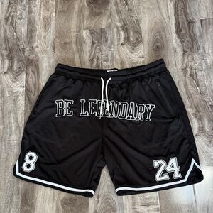 Legendary Black Athletic Men's Shorts